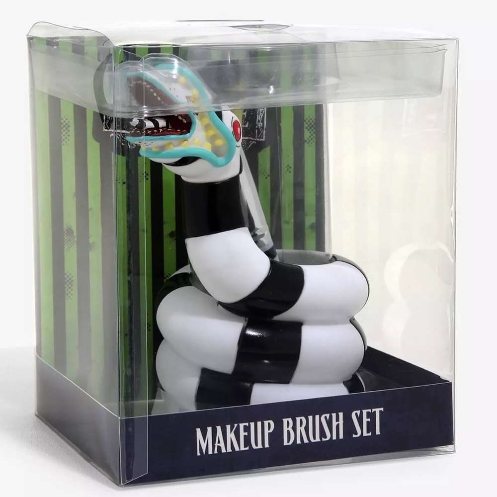 Loungefly Beetlejuice Sandworm Makeup Brush Set & Holder
